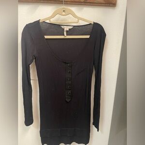 BCBGeneration long sleeve shirt dress XS Color:Black